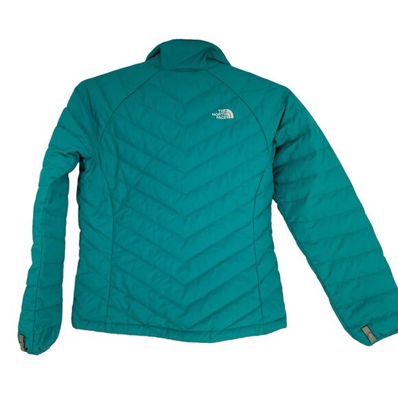 The North Face Puffer Jacket Womens 550 Down Feather Sports Coat, Green, Small P - Picture 9 of 13
